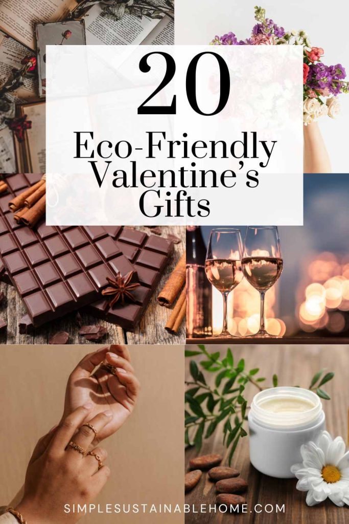 pin for 20 eco friendly valentines gift ideas.